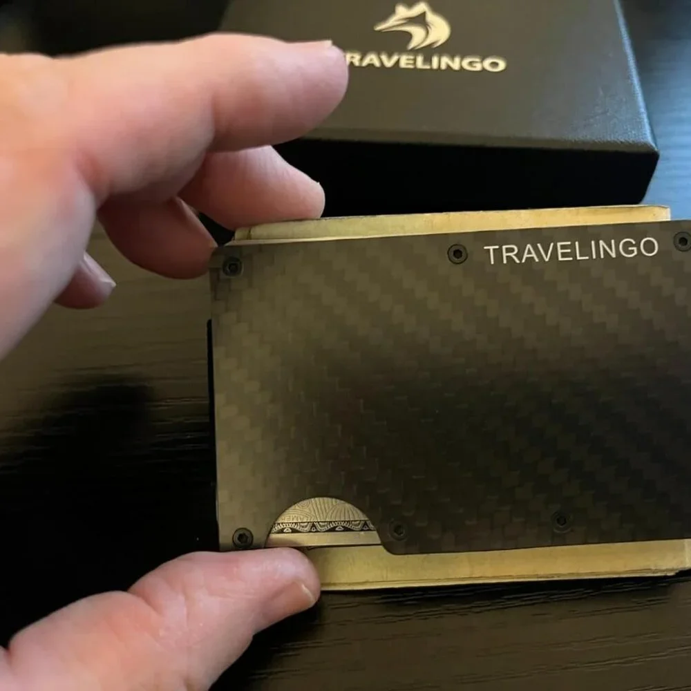 Men, Carbon Wallets For Men Minimalist Credit Card Holder - Slim Wallet